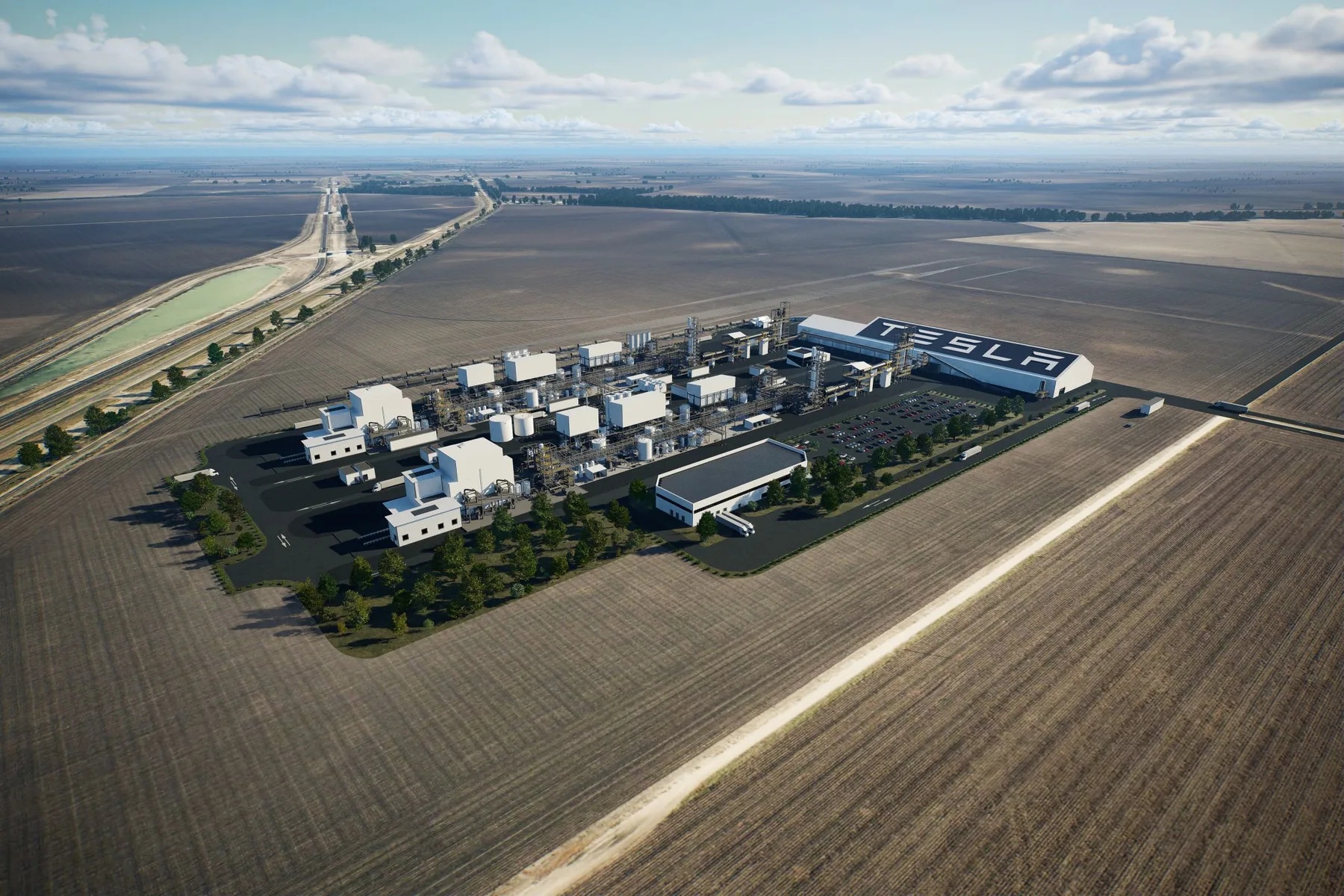 Tesla Lithium Refinery — 1